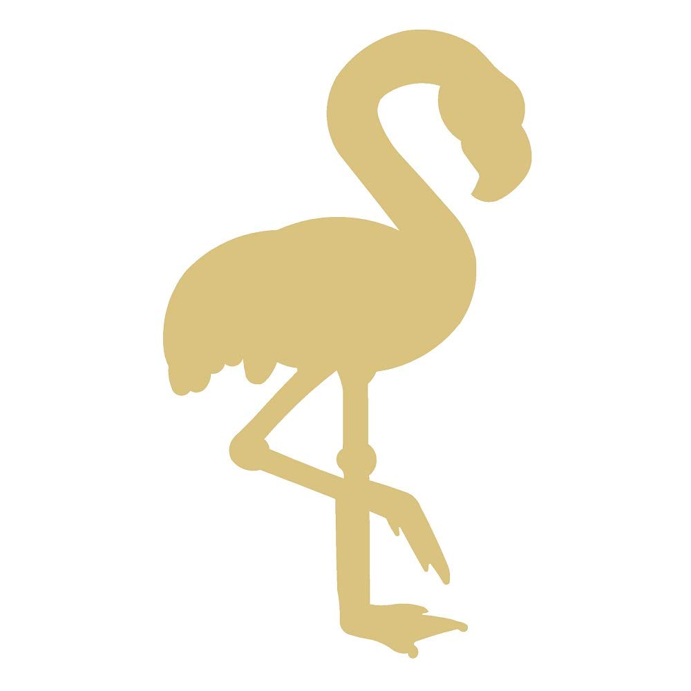 Flamingo cutout unfinished wood animal kids room beach coloring book door hanger mdf shape canvas style