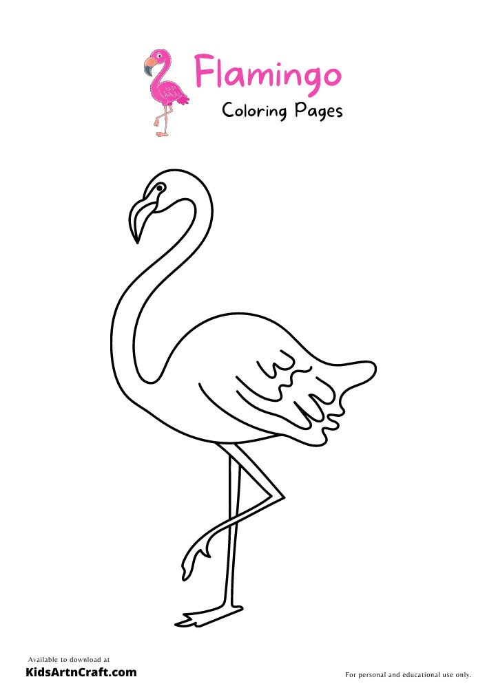 Flamgo colorg pages for kids â free prtables prtables free kids flamgo colorg page free kids