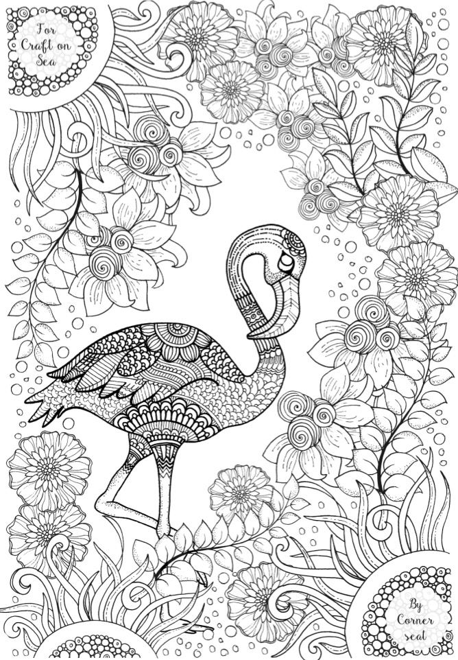 Flamingo colouring page ausmalbilder ausmalen ausmalbilder tiere