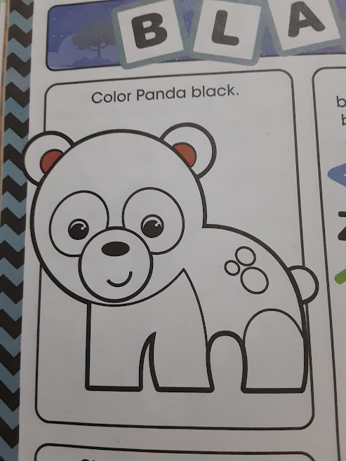 Fisher price panda coloring page by babyshowfan on