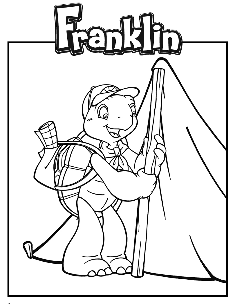 Franklins coloring to download for free