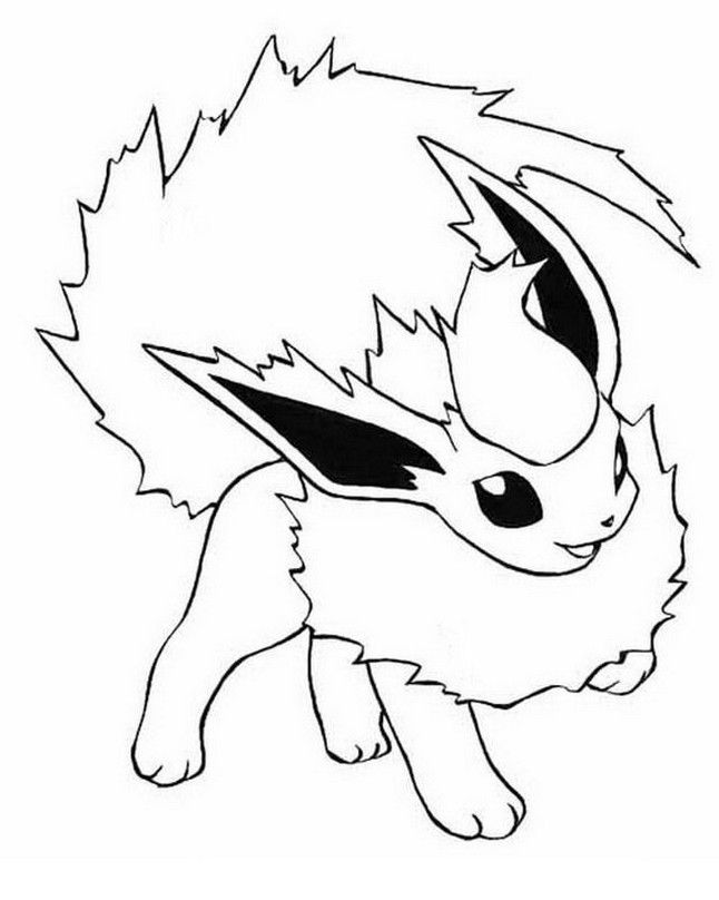 Flareon pokemon coloring pages printable pokemon coloring pages pokemon flareon pokemon coloring