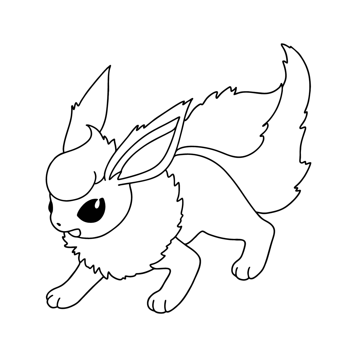 Pokemon go flareon coloring page â online and print for free