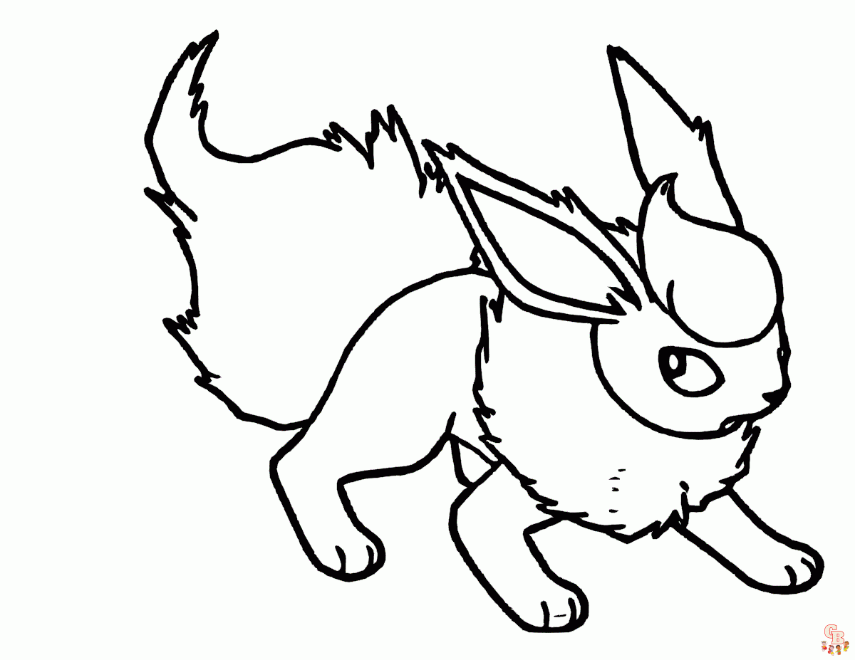 Upptãck charmen med flareon mãlarbok