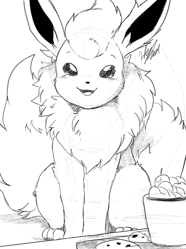 Inktober flareon by winick
