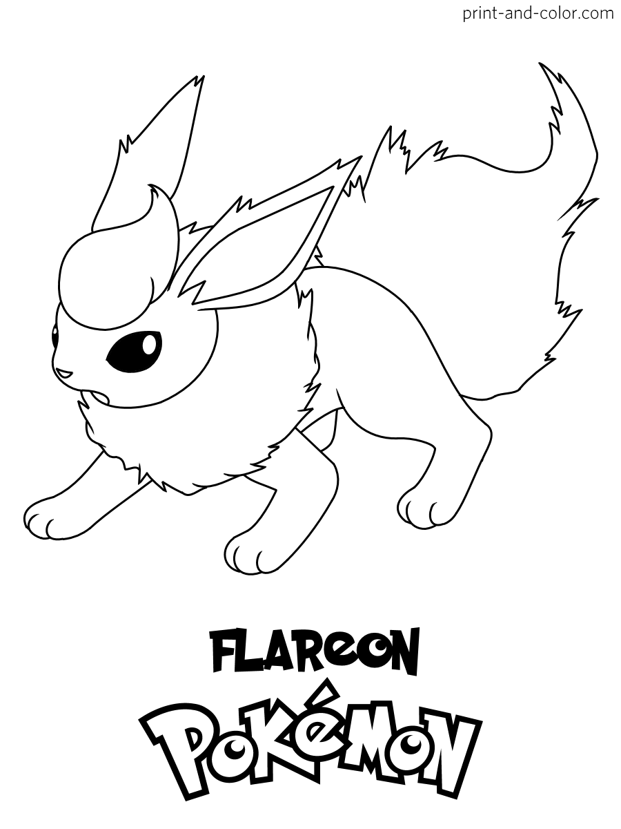 Pokemon coloring pages print and color