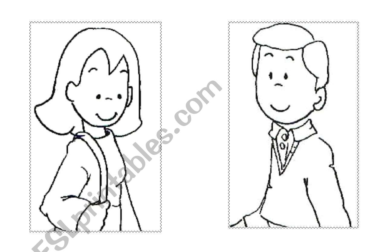 Family members flashcards