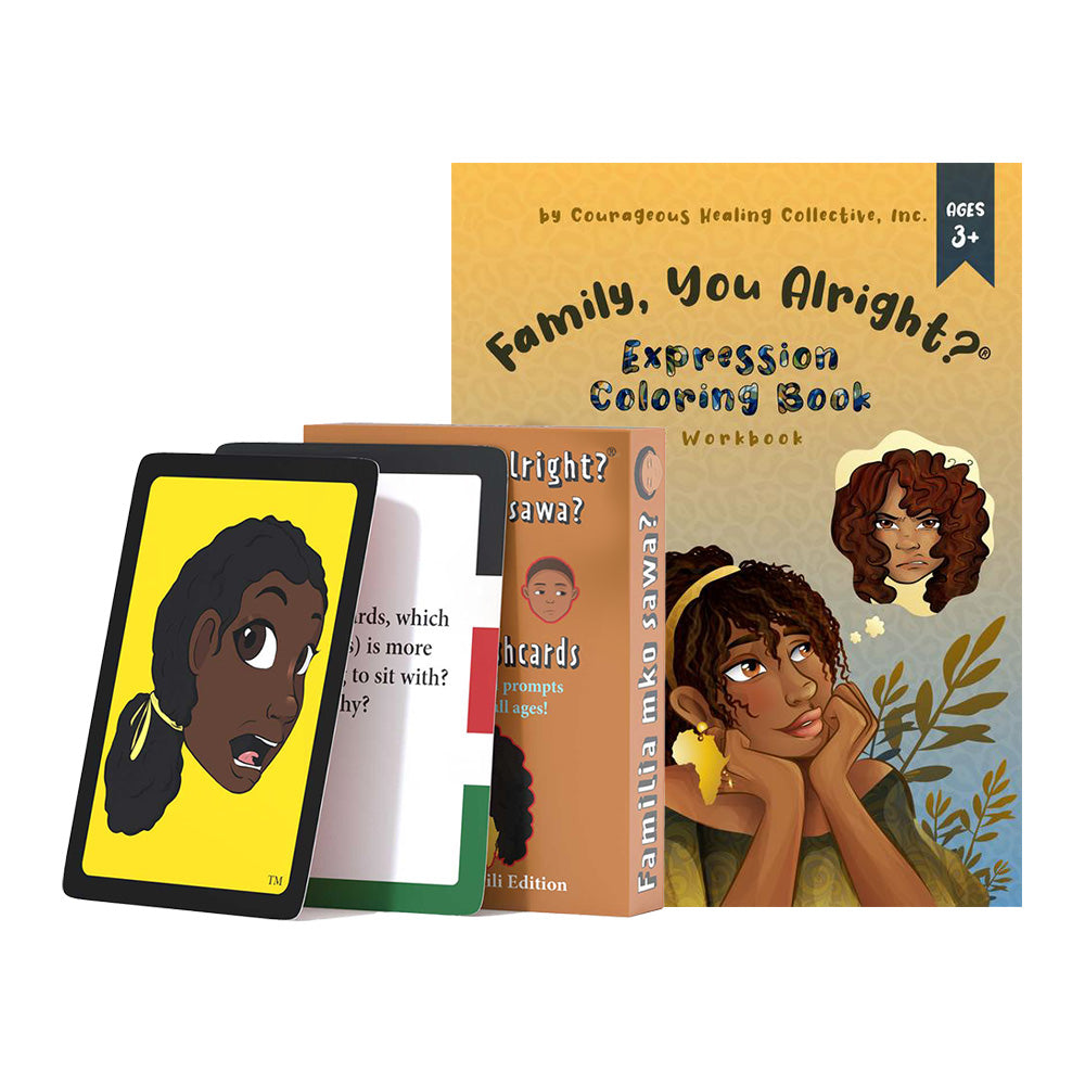 Flashcards coloring book â family you alright