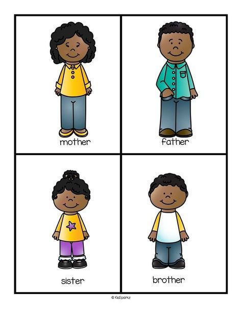 Family members flashcards