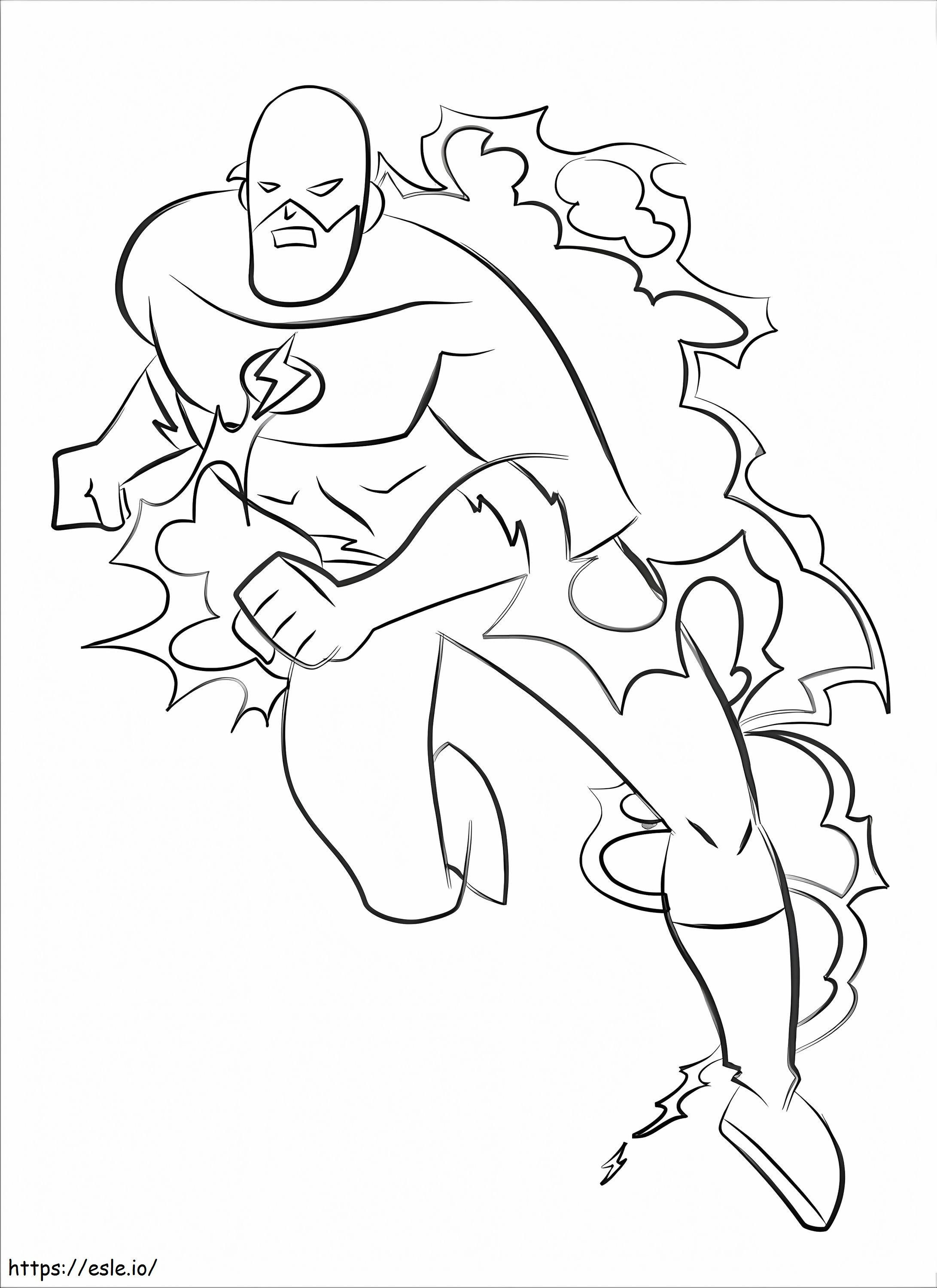 Flash drawing coloring page