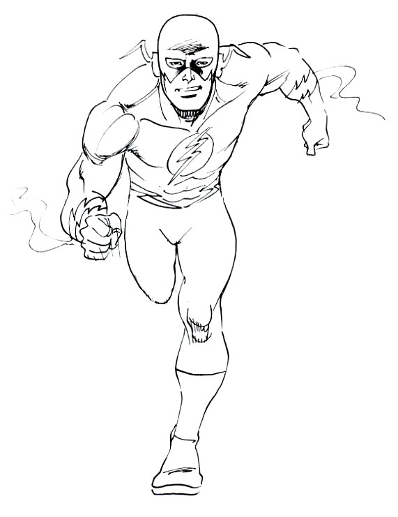 Flash coloring pages