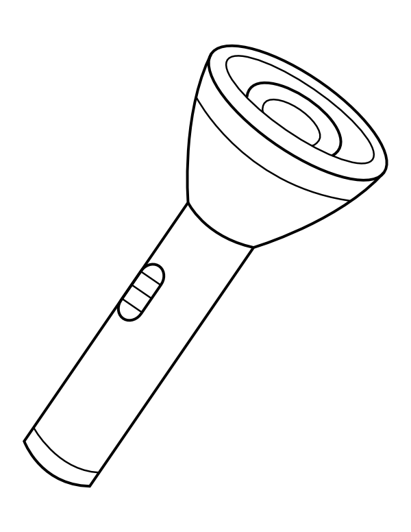 Printable flashlight coloring page coloring pages flashlight flashlight craft