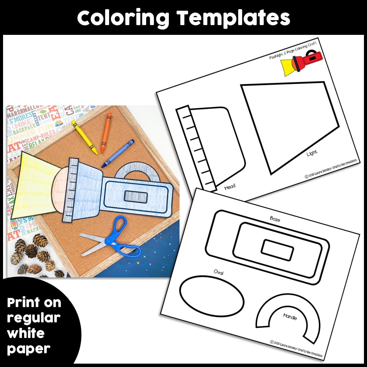 Flashlight craft activity
