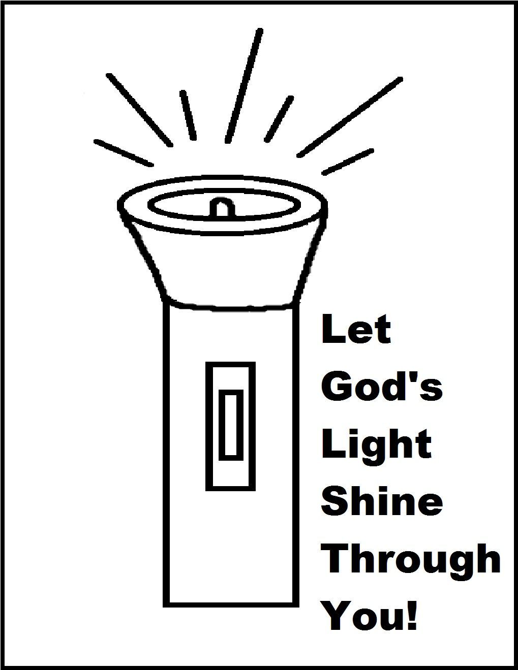 Let your light shine coloring pages