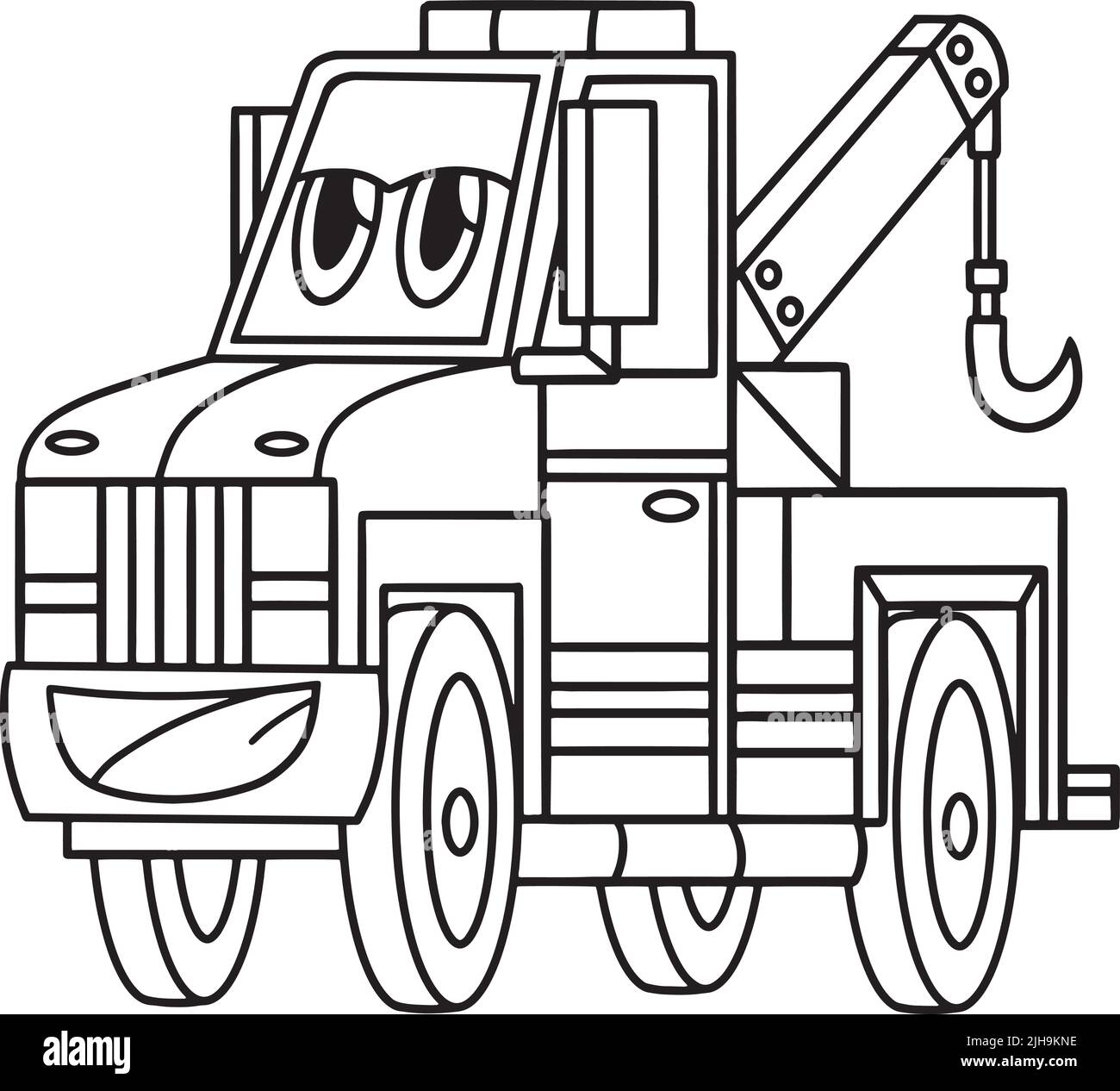 Tow truck black and white stock photos images