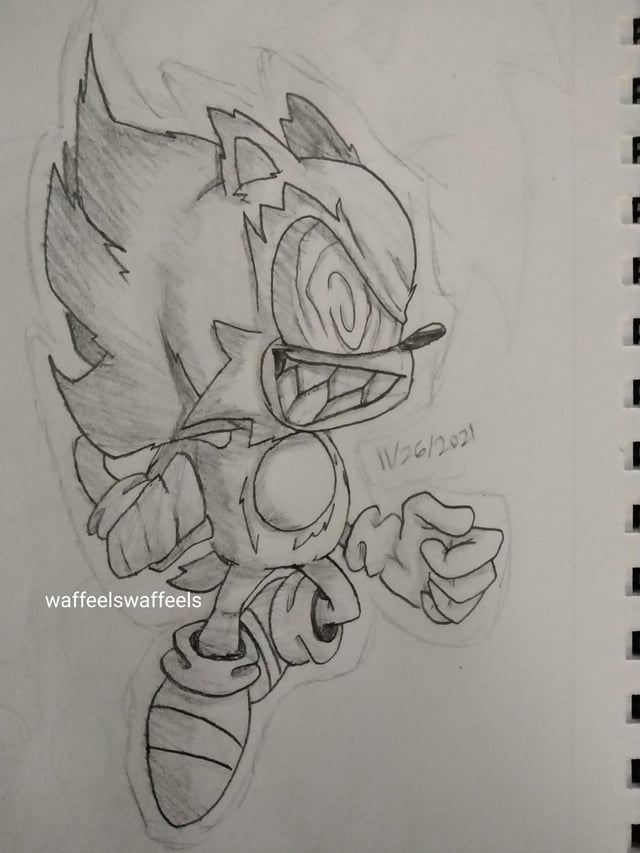 Fleetway super sonic drawing i did color and without color images included rfridaynightfunkin
