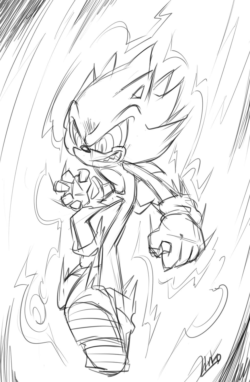 Fleetway super sonic by azurejinto on