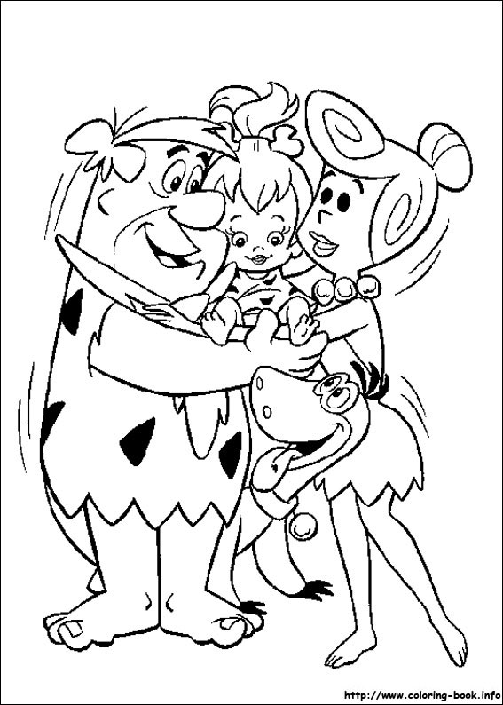 The flintstones coloring picture