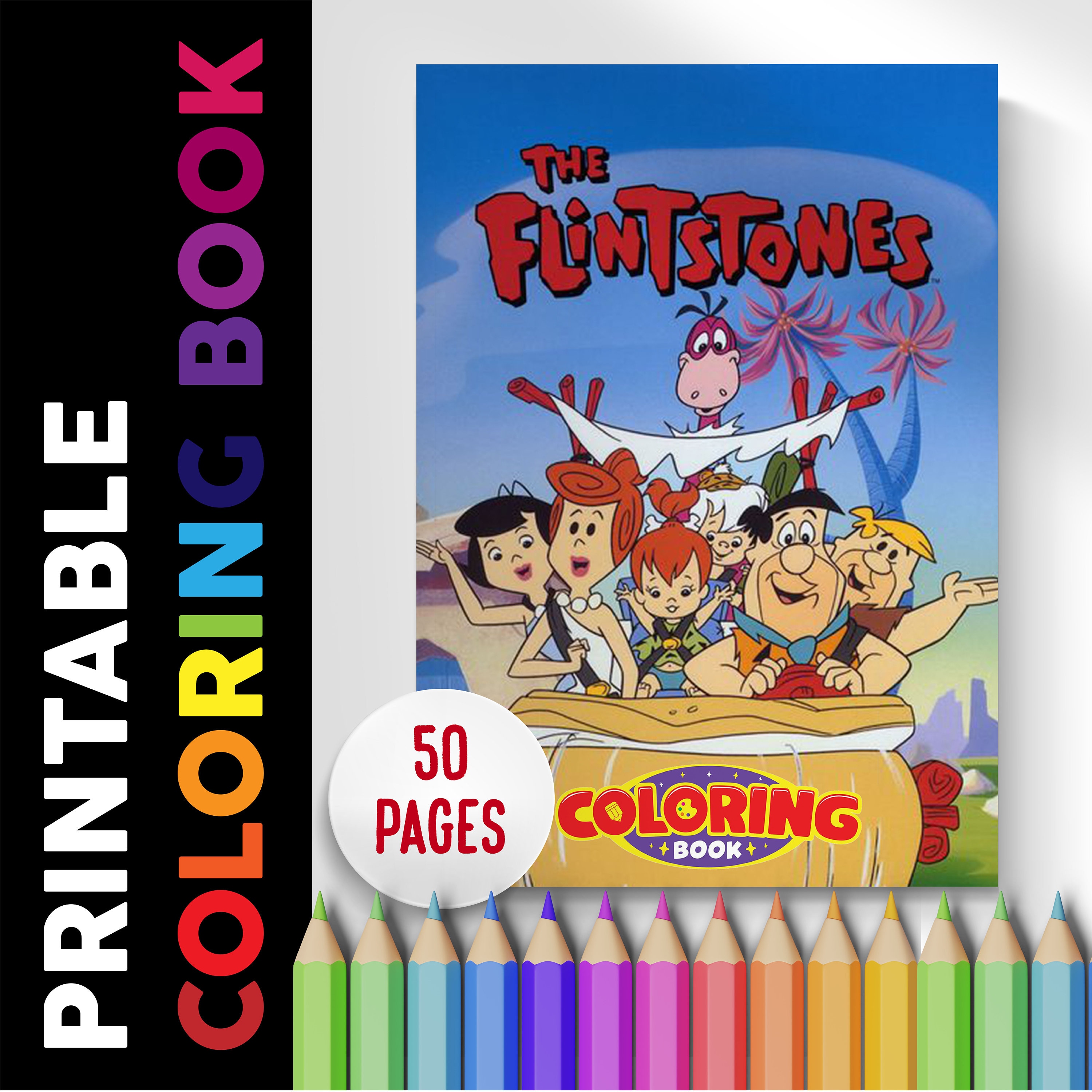 Fred flintstone coloring book pages coloring pages printable