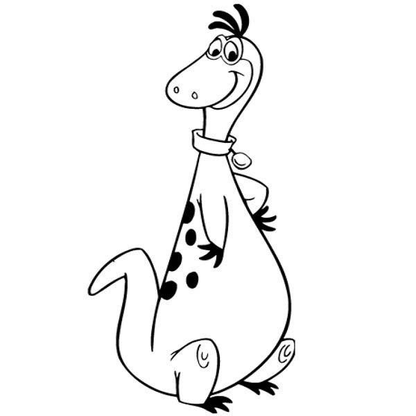 The flintstones cute dino flintstone in the flintstones coloring page cartoon coloring pages disney coloring pages dinosaur coloring pages