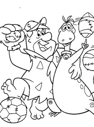 Flintstones coloring page