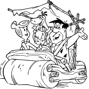 Flintstones coloring pages printable for free download