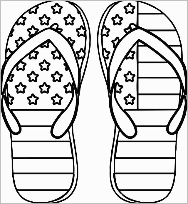 Wonderful photo of flip flop coloring pages