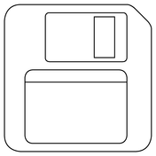 Floppy disk emoji coloring page free printable coloring pages