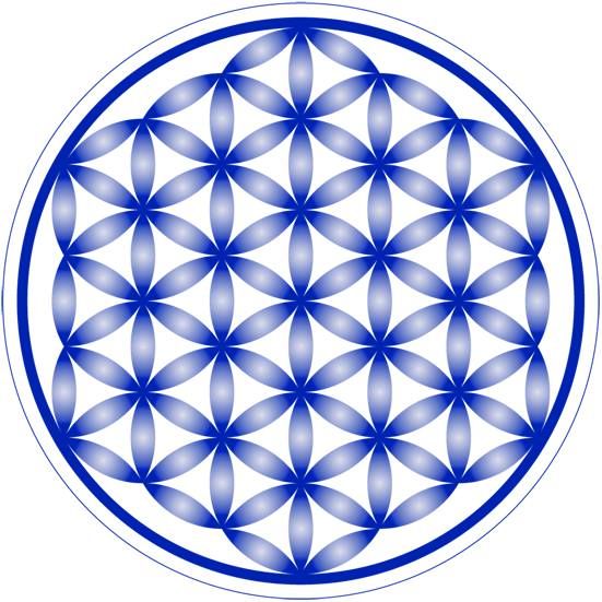 Flor de la vida paper crafts sacred tableware