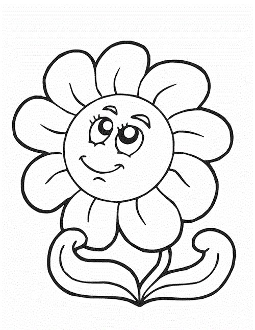 Floresparacoloreargif ã spring coloring pages sunflower coloring pages flower coloring pages