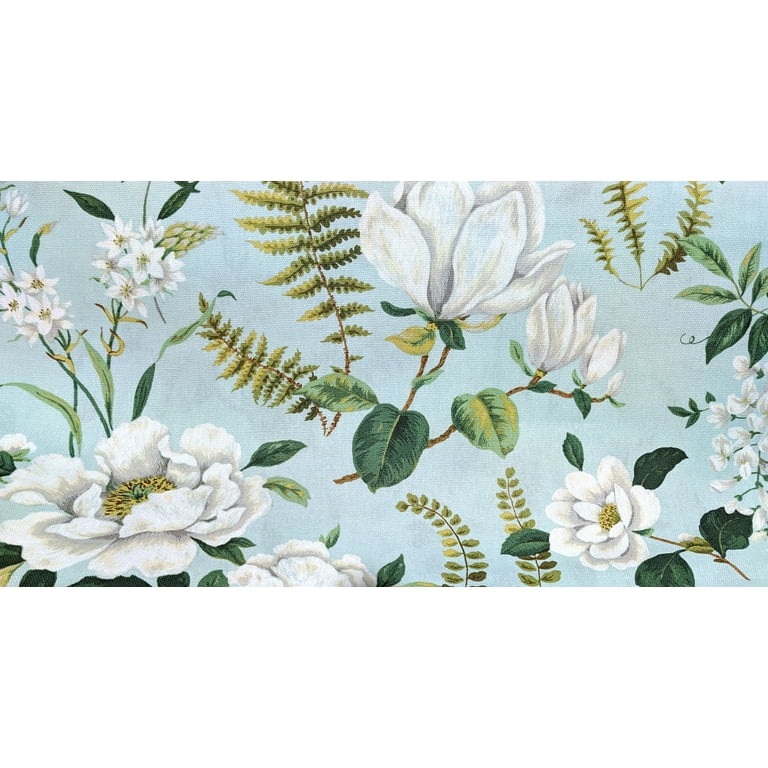 Waverly inspirations cotton duck jane mosse floral dew color sewing fabric by the yard
