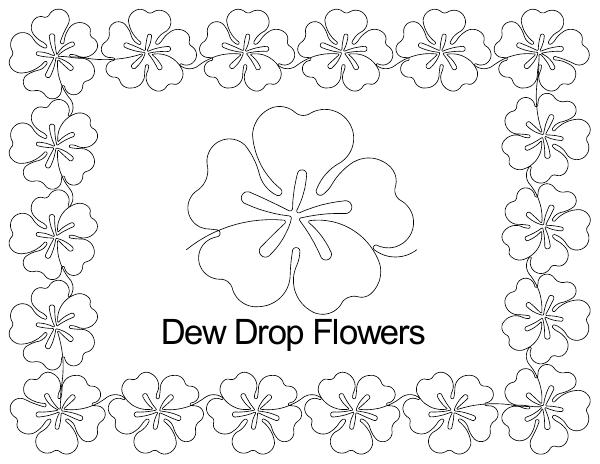 Dew drop flowers