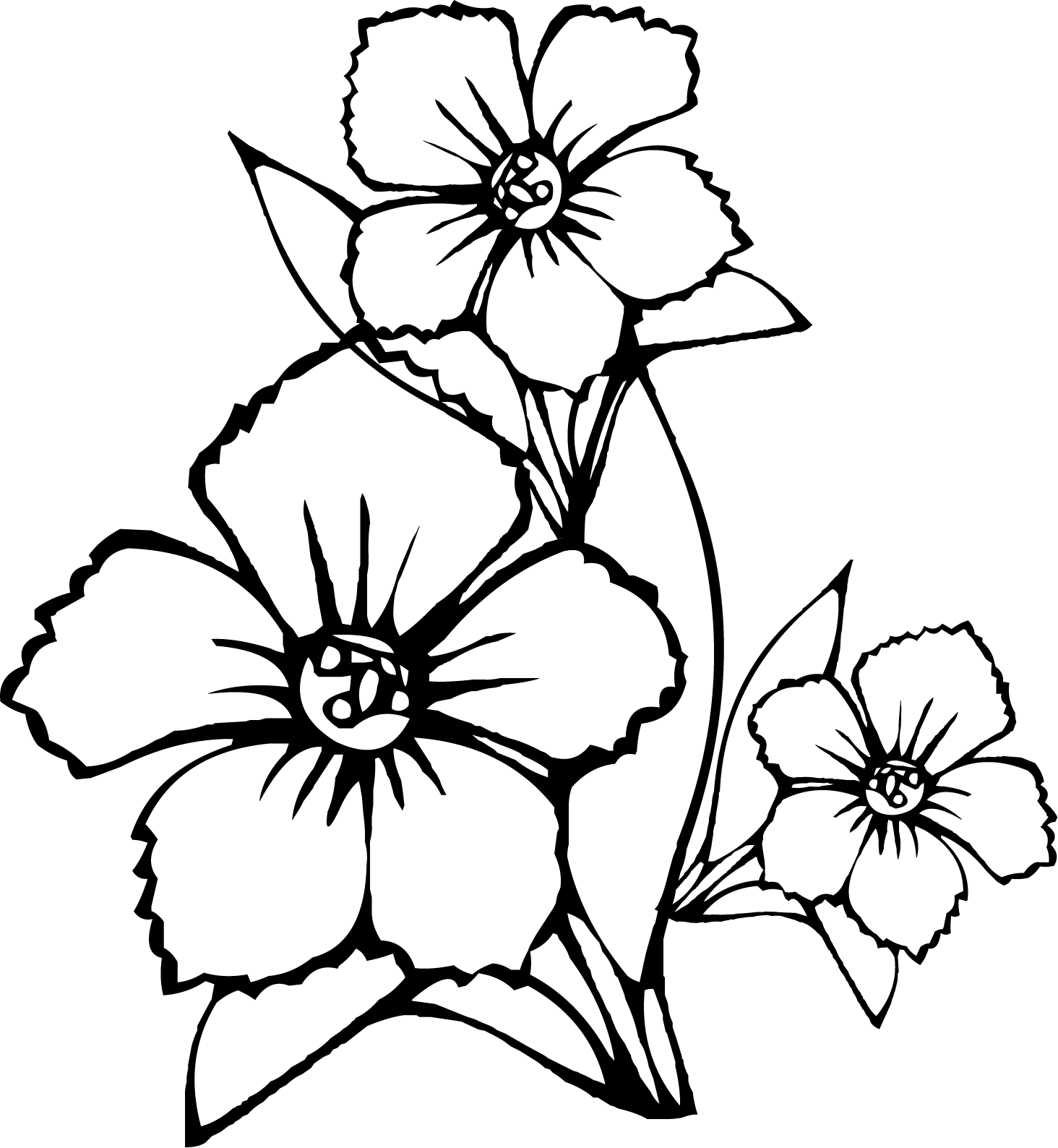 Dibujos de flor grand para colorear dibujos de flor flor para dibujar facil dibujos