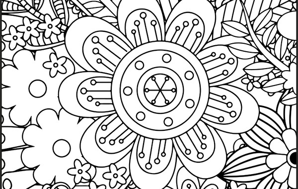 Kit mandalas flores para imprimir e colorir