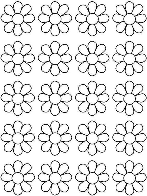 Molde de flor para imprimir e recortar aprenda a fazer