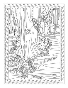 Tropical florida coloring ebook â