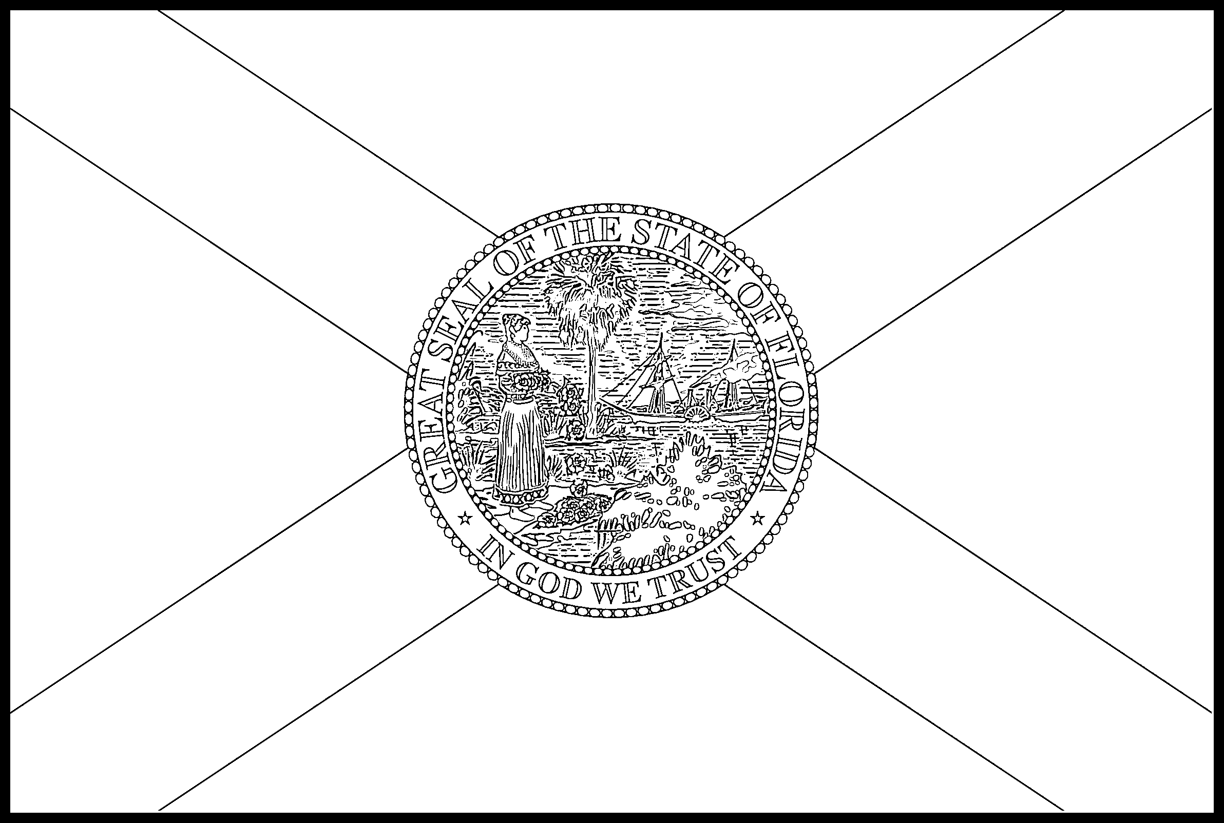 Florida flag coloring page â state flag drawing â flags web
