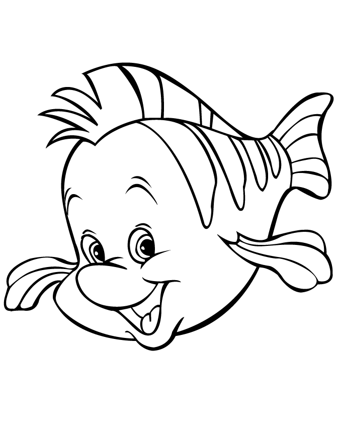 Flounder nemo coloring pages disney coloring pages fish coloring page