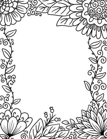 Coloring page border stock illustrations cliparts and royalty free coloring page border vectors