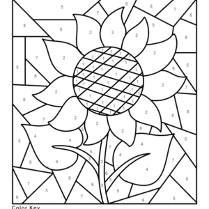 Color by number coloring pages printable for free download