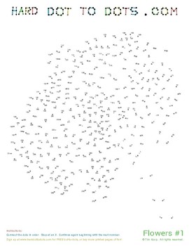 Dot to dot flower tpt