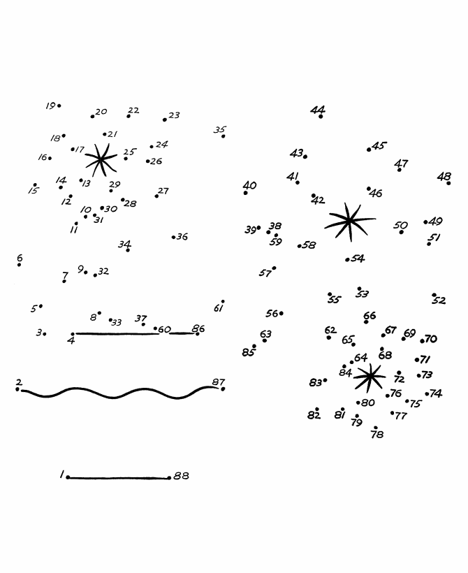 Bluebonkers dot to dot coloring pages