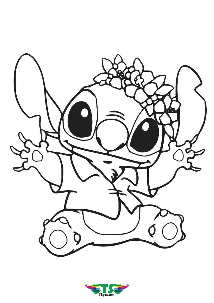 Free stitch and lilo angel coloring page for kids stitch coloring pages stitch drawing disney coloring pages