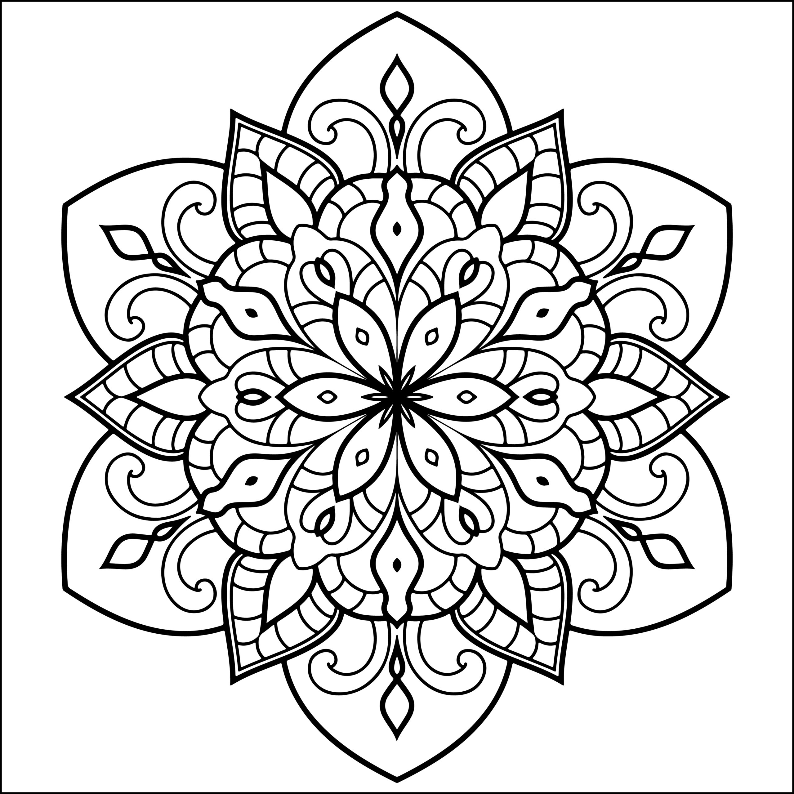 Kids mandala flower coloring book mandala flower coloring pages for kids made by teachers
