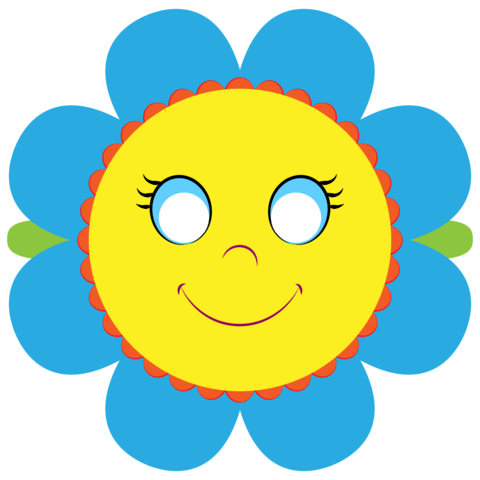 Flower mask template free printable papercraft templates