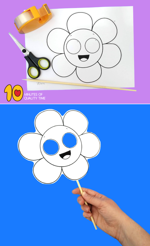 Flower paper mask paper flowers paper crafts for kids spring flower crafts