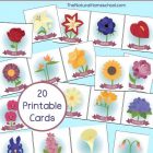 Free flower matching game printable