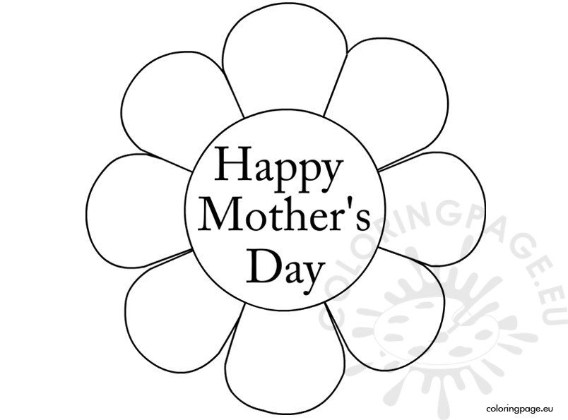 Happy mothers day coloring page coloring page