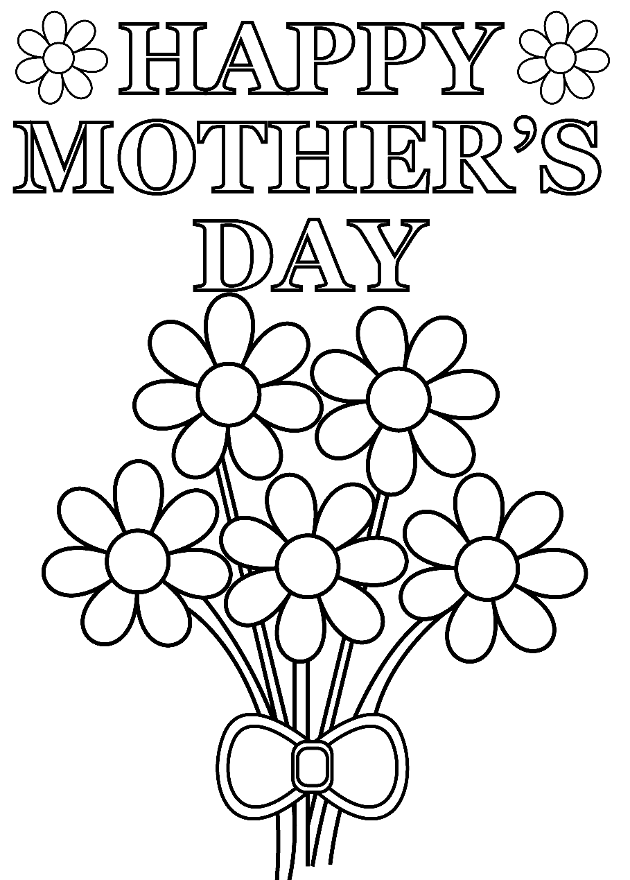 Mothers day coloring pages printable for free download
