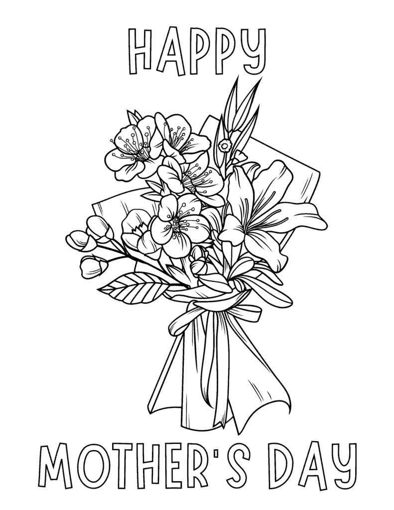 Free printable mothers day coloring pages for kids